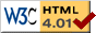 Logo di conformit W3C HTML 4.01 Transitional